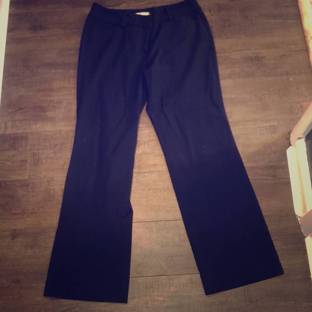 Jones NY navy dress pants w/ light pinstripes